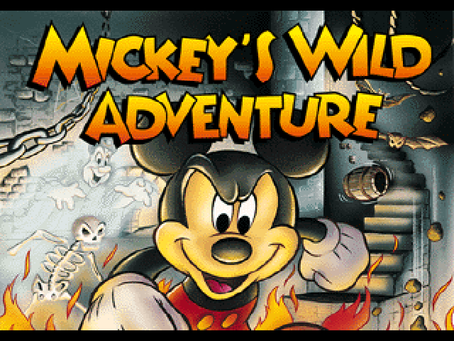 Mickey's Wild Adventure title screen for Playstation